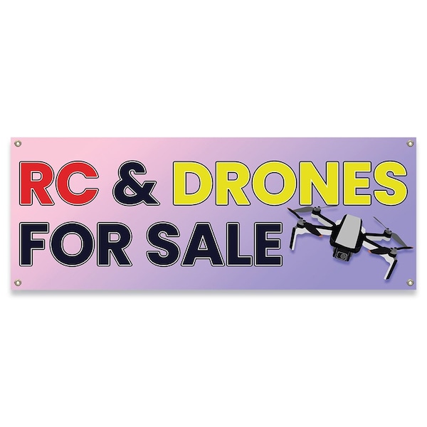 Signmission RC & Drones For Sale Banner Concession Stand Food Truck Single Sided B-30142 - main